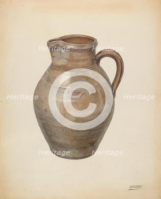 Pitcher, 1938. Creator: Frank Fumagalli.