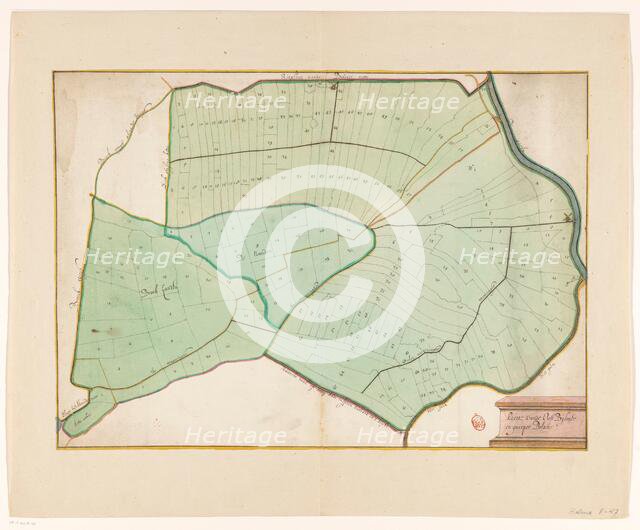 Map of the East Bijlmer and Gein and Gaasperpolder, 1650-1750. Creator: Anon.