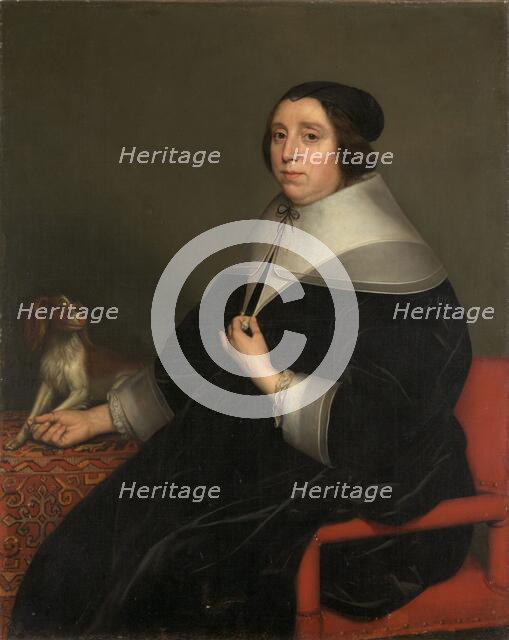 Portrait of a Woman, 1655. Creator: Gerrit van Honthorst.