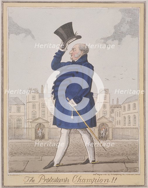 'The Protestant's Champion!!', 1825. Artist: Isaac Robert Cruikshank