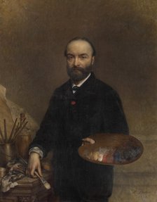 The Painter Charles Verlat, 1891. Creator: Joseph Delin.