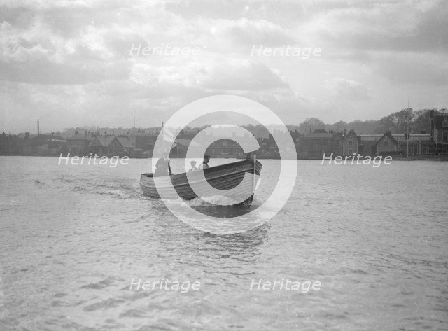 Mitcham motor launch 'Border Pride No3' under way, 1912. Creator: Kirk & Sons of Cowes.