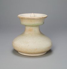 Broad Pear-Shaped Jar with Concave Lid, Tang dynasty (618-907), 8th century. Creator: Unknown.