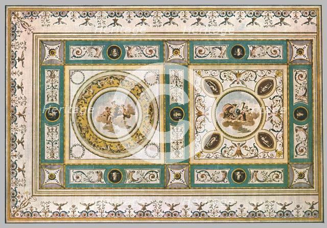 Design for a ceiling in a living-room, Italy, (1928). Creator: Unknown.