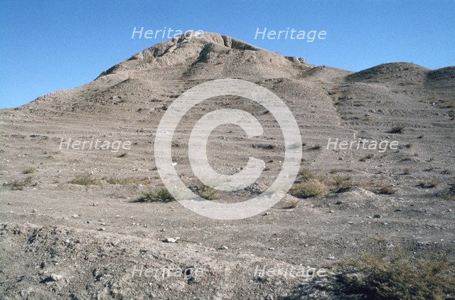 Great Ziggurat, Calah (Nimrud), Iraq, 1977.