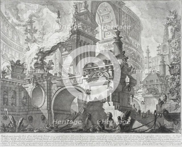 Part of a spacious and magnificent Harbor for the use of the ancient Romans..., 1761-mid 1780s. Creator: Giovanni Battista Piranesi.