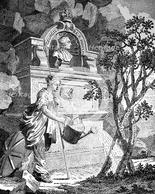 'Frontispiece to the artist's catalogue', c1760s.Artist: Charles Grignion