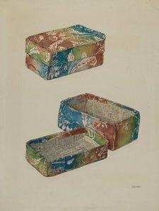 Pa. German Wallpaper Box, c. 1937. Creator: Edward W. Buechner.