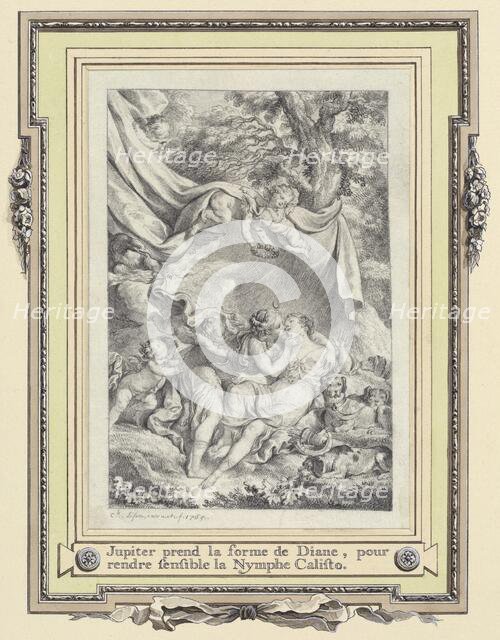 Jupiter and Callisto, 1765. Creator: Charles Eisen.