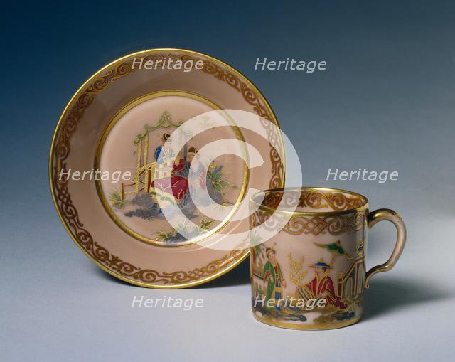 Cup and Saucer, 1778. Creator: Sèvres Porcelain Manufactory (French, est. 1740).