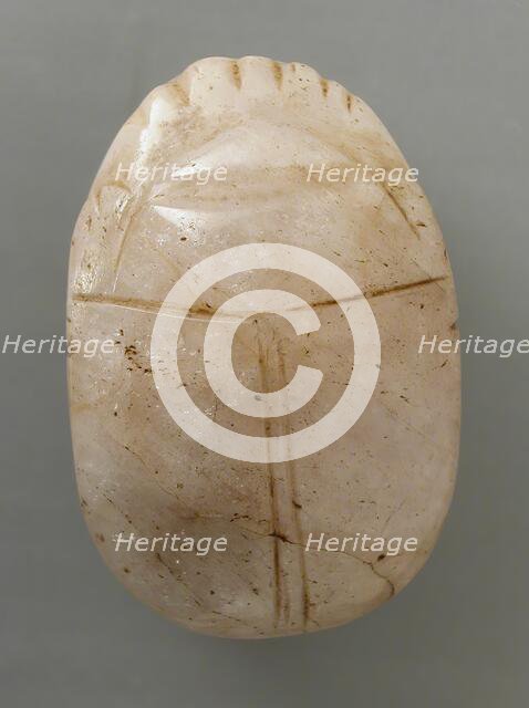 Uninscribed Quartz Scarab (image 1 of 2), c1991-1786 BCE. Creator: Unknown.