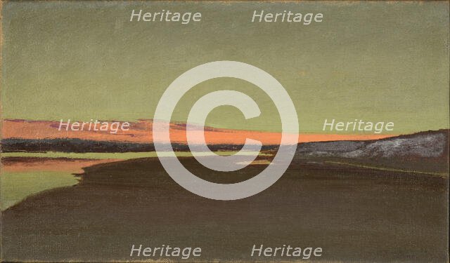 Sunset (Coucher de soleil), 1898. Creator: Dulac, Charles-Marie (1865-1898).