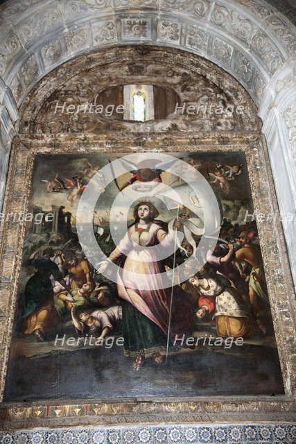 Painting, Old Cathedral of Coimbra, Portugal, 2009. Artist: Samuel Magal
