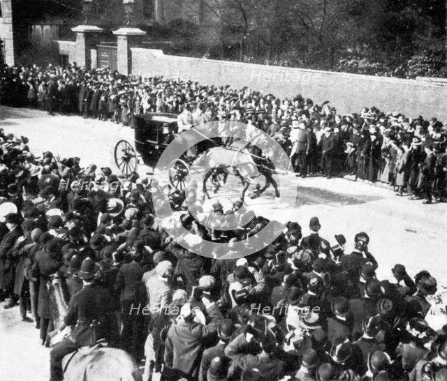 'King George's First Regal Act', 1910. Artist: Unknown