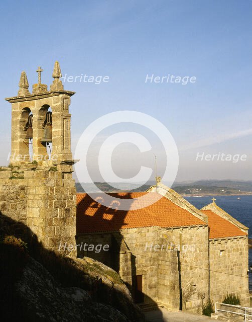 Parish Church of Santa Maria, Muxia, La Coruña province, Galicia, Spain, 14th century, (2001). Creator: LTL.