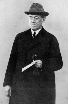 President Woodrow Wilson, First World War, 1916, (c1920). Artist: Unknown