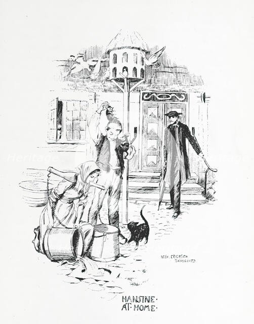 Hansine at home, 1896.  Creator: Nelly Erichsen.