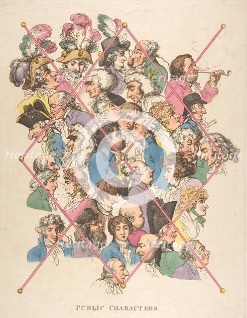 Public Characters, April 1, 1801., April 1, 1801. Creator: Thomas Rowlandson.
