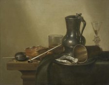 Tobacco Still Life, 1637. Creator: Willem Claesz. Heda.