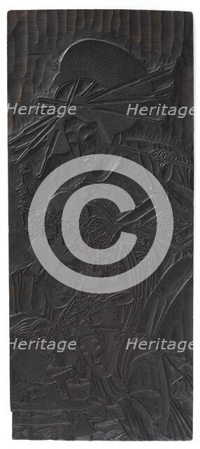 Design of three women's figures, Edo period, 1753-1806. Creator: Kitagawa Utamaro.