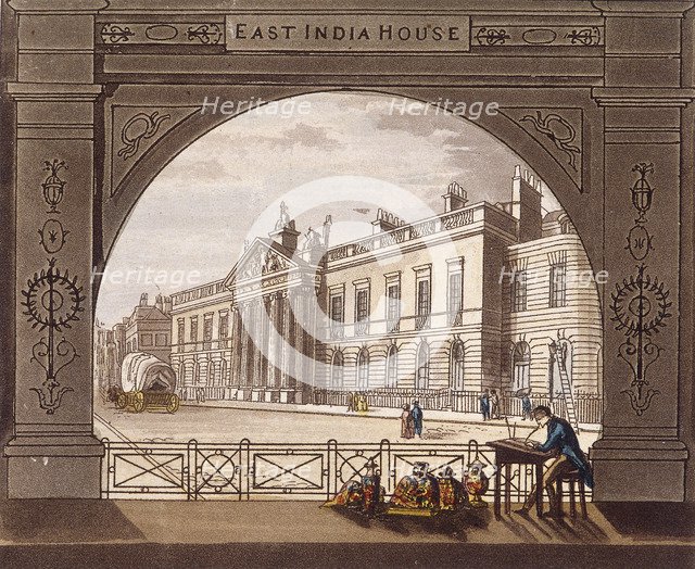 East India House, London, c1820. Artist: Anon
