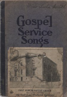 Gospel Service Songs, 1938. Creator: Unknown.