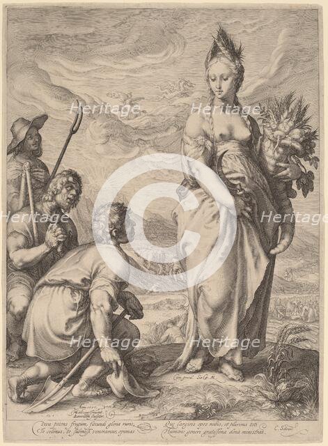 The Cult of Ceres, 1596. Creator: Jan Saenredam.