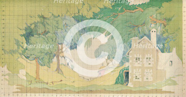 'Stage Setting for The Faithful Shepherdess, c1927. Artist: Norman Wilkinson of Four Oaks.
