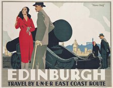 Edinburgh. Travel by L.N.E.R, 1935. Creator: Newbould, Frank (1887-1951).