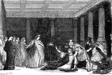 Sketches at the Lyceum: "The Cup" the Death of Synorix, 1881. Creator: R&E Taylor.