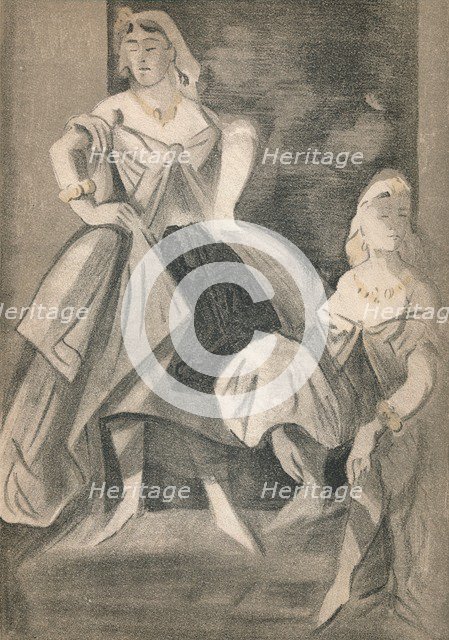 'Portrait by Constantin Guys', c1860, (1939). Artist: Constantin Guys.