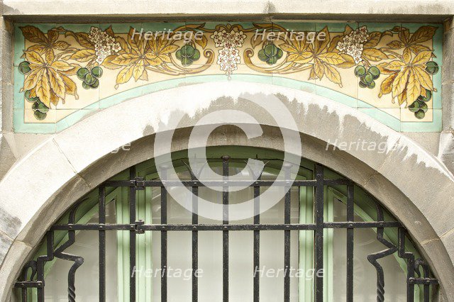 Miscellaneous Brussels art nouveau details, Belgium, c2014-c2017. Artist: Alan John Ainsworth.