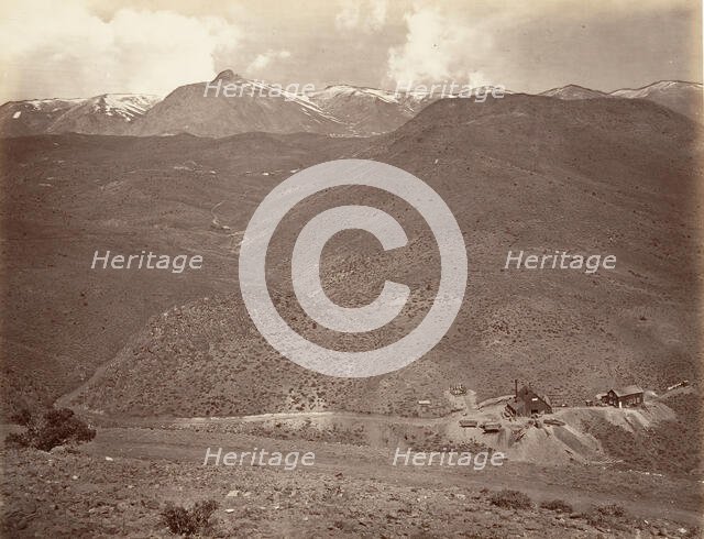 Sutro Tunnel Shaft No. 2, 1875, printed ca. 1876. Creator: Carleton Emmons Watkins.