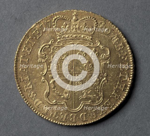 Five Guineas (reverse), 1746. Creator: Unknown.