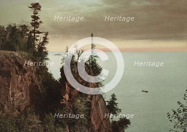 Pulpit Rock, Presque Isle [Park], Lake Superior, c1898. Creator: Unknown.
