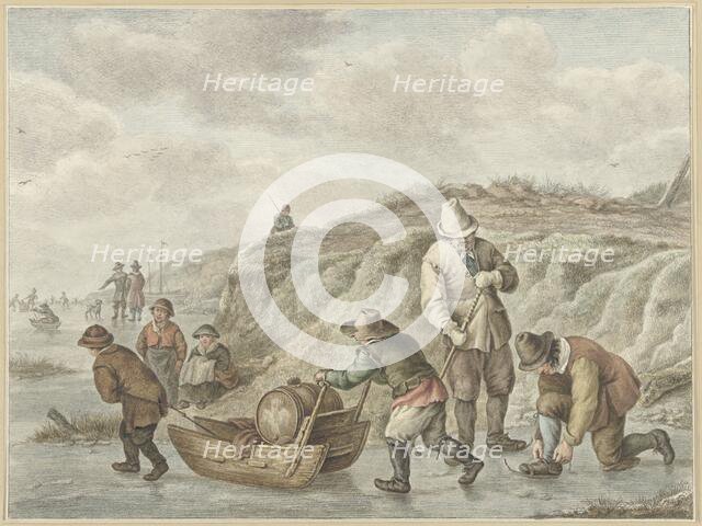 Ice entertainment, 1741-1820. Creator: Abraham Delfos.