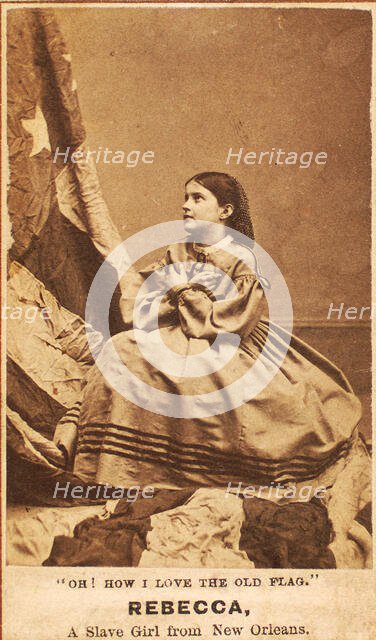 Oh, How I Love The Old Flag. Rebecca, A Slave Girl from New Orleans, 1864. Creator: Charles Paxson.