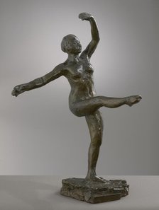 Fourth Position Front, On The Left Leg, modeled c1880s, cast 1919-21. Creator: Edgar Degas.