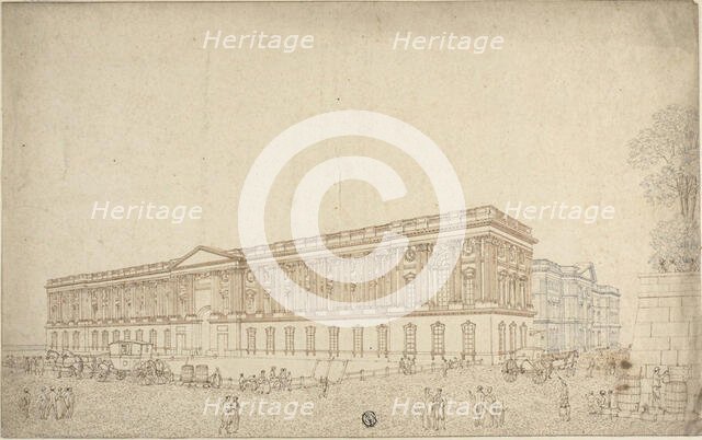 The Colonnade of the Louvre, n.d. Creator: Victor Jean Nicolle.