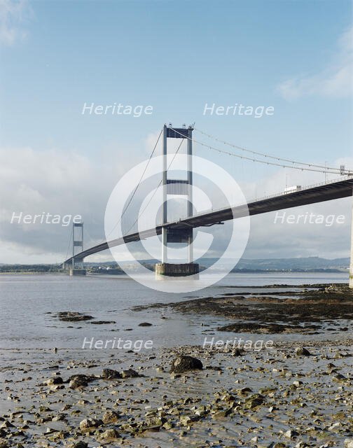 Severn Bridge, M48, Aust, South Gloucestershire, 10/11/1987. Creator: John Laing plc.
