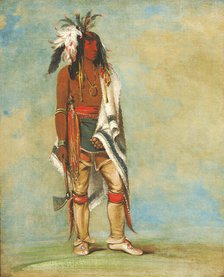 Nót-to-way, a Chief, 1835-1836. Creator: George Catlin.