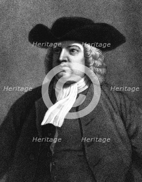 William Penn, English member of the Society of Friends, popularly known as Quakers, 1837. Artist: Unknown