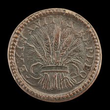 Wheat-sheaf [reverse], probably 1540/1586. Creator: Pastorino Pastorini.