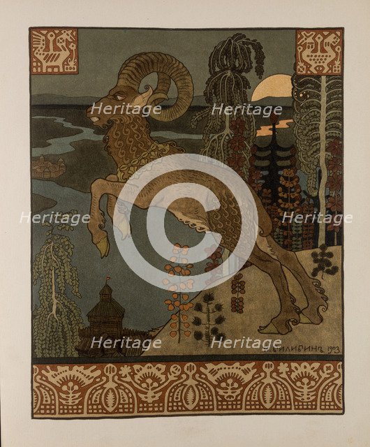 Illustration for  Old Russian Legend Volga, 1901-1904.