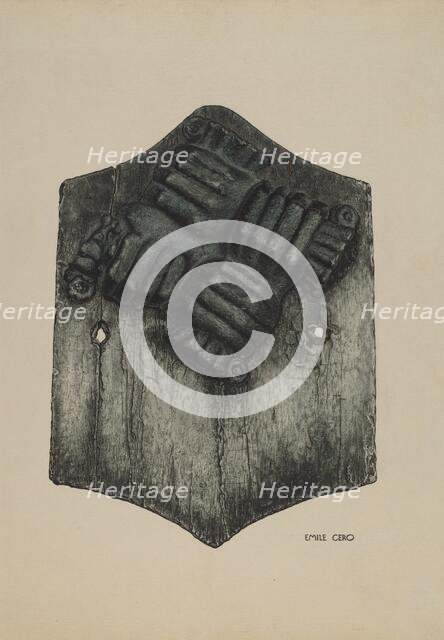 Firemark, c. 1937. Creator: Emile Cero.