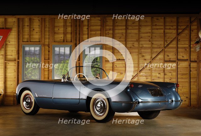 Chevrolet Corvette 1954 . Artist: Simon Clay.