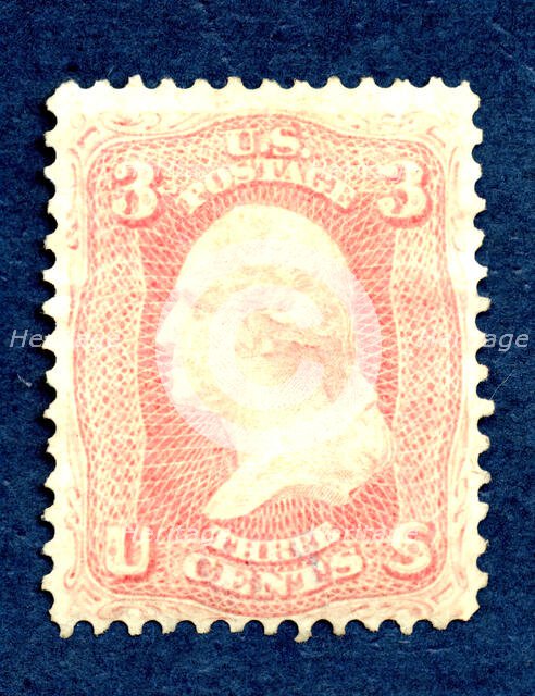 3c Washington single, August 17, 1861. Creator: National Bank Note Company.