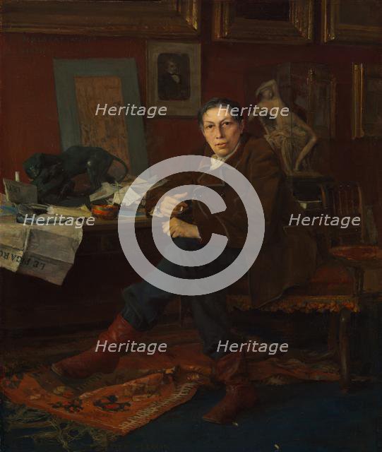 Albert Wolff in His Study, 1881. Creator: Jules Bastien-Lepage (French, 1848-1884).
