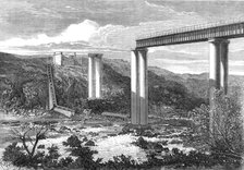 Grand River Railway-Bridge, Mauritius, destroyed by the late hurricane, 1868. Creator: Unknown.