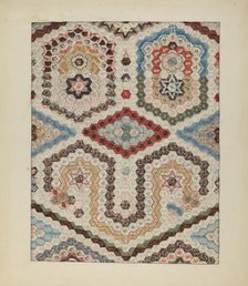 Patchwork Quilt, c. 1939. Creator: Sylvia DeZon.